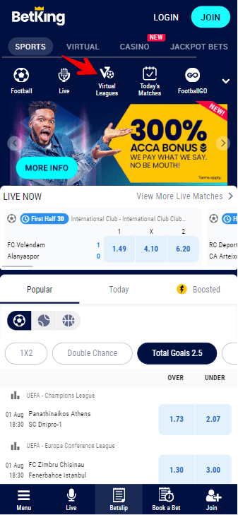 betking live