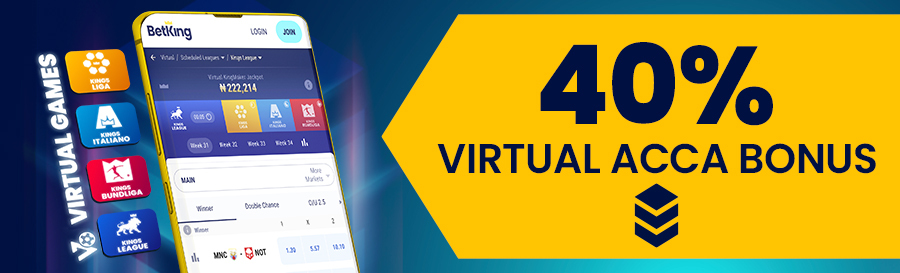 40% Virtual Acca Bonus